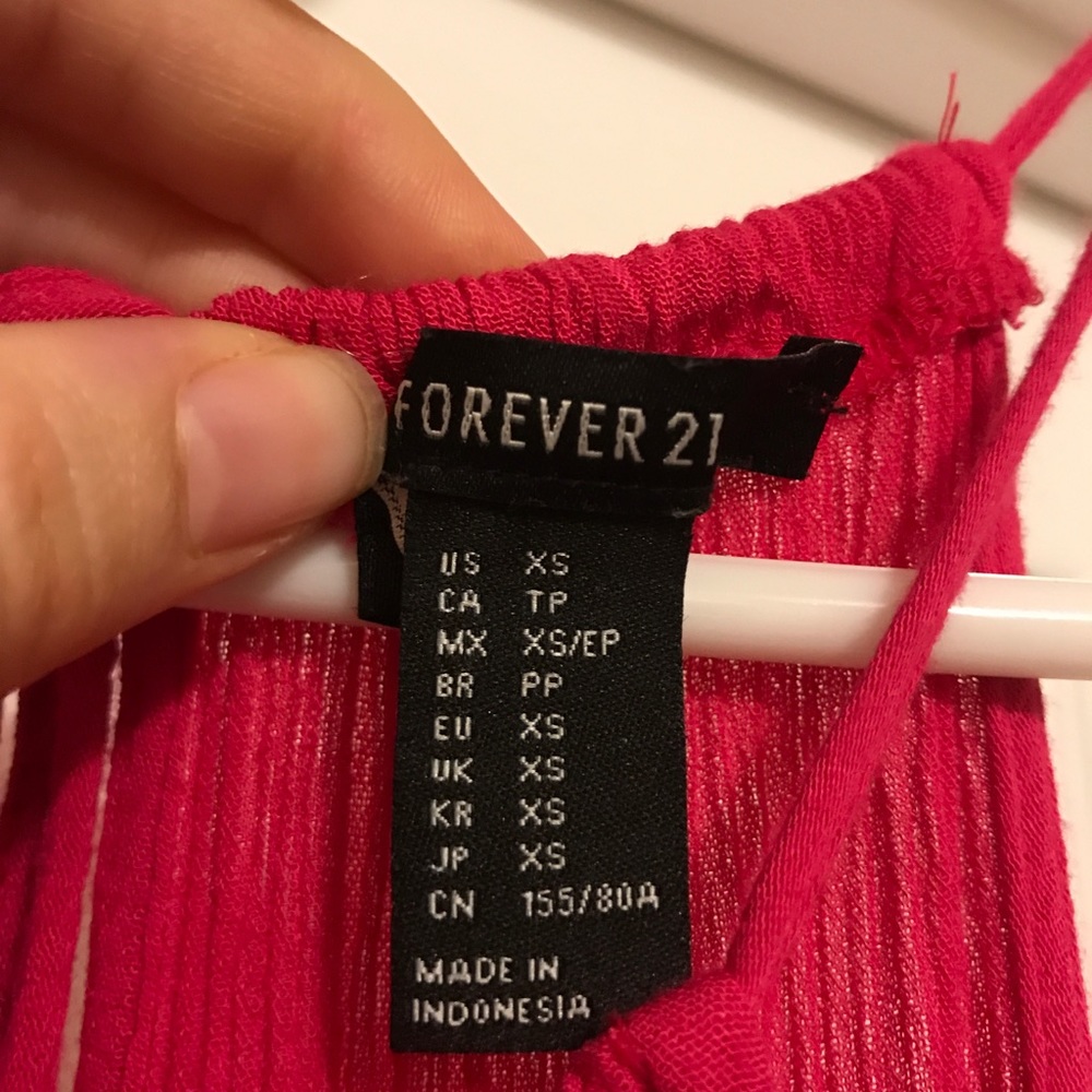 Pink linen summer dress